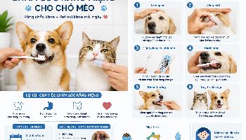 Vì sao chăm sóc răng miệng cho thú cưng cũng quan trọng như cho người