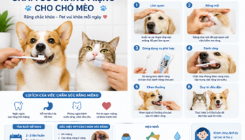 Vì sao chăm sóc răng miệng cho thú cưng cũng quan trọng như cho người